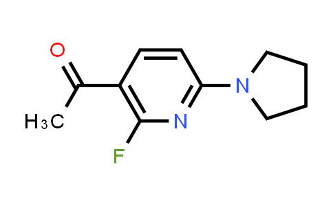 1-(2-Fluoro-6-(pyrrolidin-1-yl)pyridin-3-yl)ethan-1-one