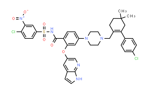 N-[(4-氯-3-硝基苯基)磺酰基]-4-[4-[[2-(4-氯苯基)-4,4-二甲基丙-1-烯-1-基]甲基]哌嗪-1-基]-2-[(1H-吡咯并[2,3-b]吡啶-5-基)氧基]苯甲酰胺