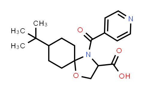 8-tert-Butyl-4-(pyridine-4-carbonyl)-1-oxa-4-azaspiro[4.5]decane-3-carboxylic acid