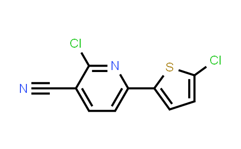 2-Chloro-6-(5-chlorothiophen-2-yl)pyridine-3-carbonitrile
