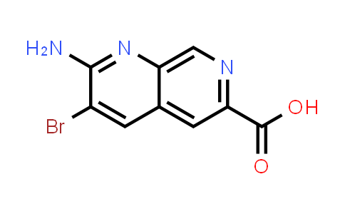 2-Amino-3-bromo-1,7-naphthyridine-6-carboxylic acid