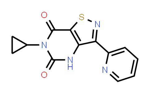 6-Cyclopropyl-3-(pyridin-2-yl)isothiazolo[4,5-d]pyrimidine-5,7(4H,6H)-dione