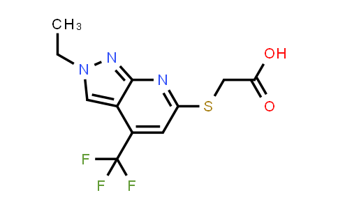 2-{[2-乙基-4-(三氟甲基)-2h-吡唑并[3,4-b]吡啶-6-基]硫烷基}乙酸