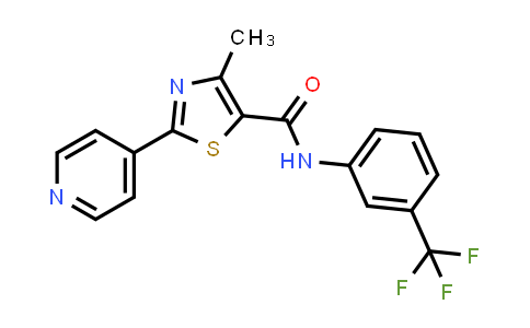 4-甲基-2-(吡啶-4-基)-N-(3-(三氟甲基)苯基)噻唑-5-甲酰胺