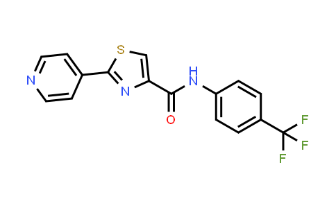 2-(吡啶-4-基)-N-(4-(三氟甲基)苯基)噻唑-4-甲酰胺