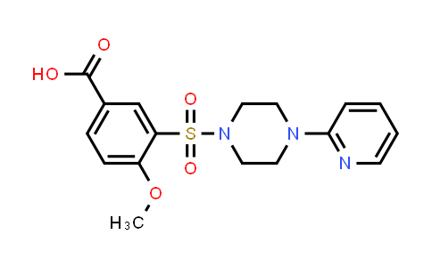4-甲氧基-3-{[4-(吡啶-2-基)哌嗪-1-基]磺酰基}苯甲酸