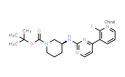tert-Butyl (S)-3-((4-(2-fluoropyridin-3-yl)pyrimidin-2-yl)amino)piperidine-1-carboxylate