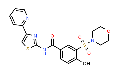 4-甲基-3-(嗎啉-4-磺?；?-n-[4-(吡啶-2-基)-1,3-噻唑-2-基]苯甲酰胺