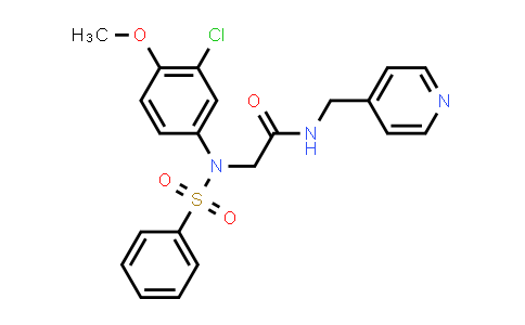 2-(N-(3-chloro-4-methoxyphenyl)phenylsulfonamido)-N-(pyridin-4-ylmethyl)acetamide