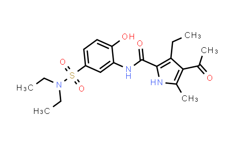 4-乙酰基-N-[5-(二乙基氨磺?；?-2-羥基苯基]-3-乙基-5-甲基-1H-吡咯-2-甲酰胺