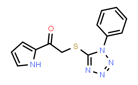 2-[(1-苯基-1h-1,2,3,4-四唑-5-基)巰基]-1-(1h-吡咯-2-基)乙酮