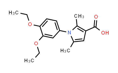 1-(3,4-Diethoxyphenyl)-2,5-dimethyl-1h-pyrrole-3-carboxylic acid