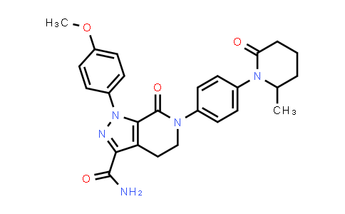 1-(4-甲氧基苯基)-6-(4-(2-甲基-6-氧代哌啶-1-基)苯基)-7-氧代-4,5,6,7-四氢-1H-吡唑并[3,4-c]吡啶-3-甲酰胺