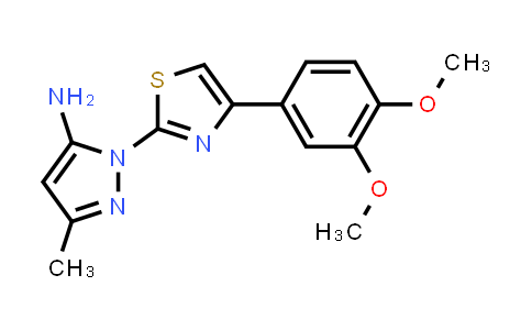 1-[4-(3,4-Dimethoxyphenyl)-1,3-thiazol-2-yl]-3-methyl-1H-pyrazol-5-amine