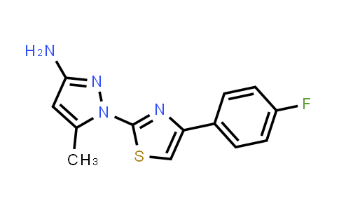 1-[4-(4-Fluorophenyl)-1,3-thiazol-2-yl]-5-methyl-1H-pyrazol-3-amine