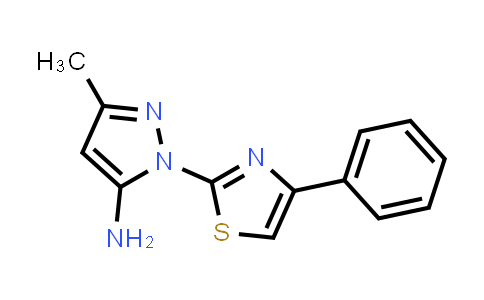 3-Methyl-1-(4-phenyl-1,3-thiazol-2-yl)-1H-pyrazol-5-amine