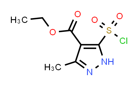 Ethyl 5-(chlorosulfonyl)-3-methyl-1H-pyrazole-4-carboxylate