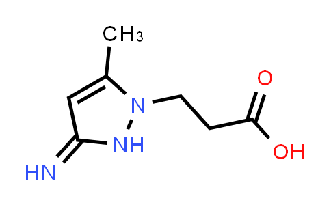 3-(3-Imino-5-methyl-2,3-dihydro-1h-pyrazol-1-yl)propanoic acid