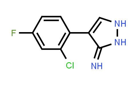 4-(2-Chloro-4-fluorophenyl)-1,2-dihydro-3h-pyrazol-3-imine