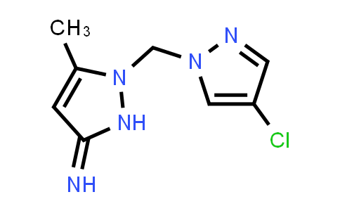 1-((4-Chloro-1h-pyrazol-1-yl)methyl)-5-methyl-1,2-dihydro-3h-pyrazol-3-imine