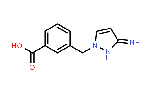 3-((3-Imino-2,3-dihydro-1H-pyrazol-1-yl)methyl)benzoic acid