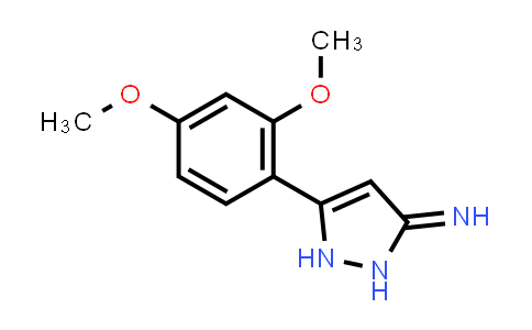 5-(2,4-Dimethoxyphenyl)-1,2-dihydro-3h-pyrazol-3-imine