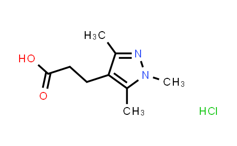 3-(1,3,5-三甲基-1H-吡唑-4-基)丙酸盐酸盐