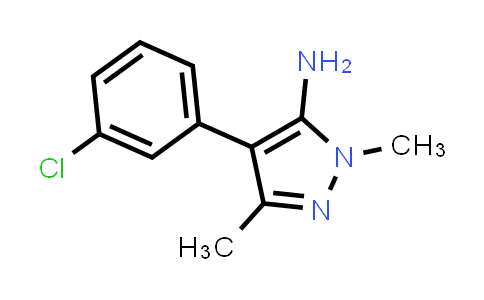 4-(3-Chlorophenyl)-1,3-dimethyl-1h-pyrazol-5-amine