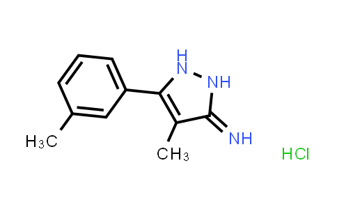 4-Methyl-5-(m-tolyl)-1,2-dihydro-3h-pyrazol-3-imine hydrochloride
