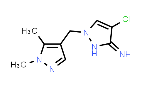4-Chloro-1-((1,5-dimethyl-1h-pyrazol-4-yl)methyl)-1,2-dihydro-3h-pyrazol-3-imine