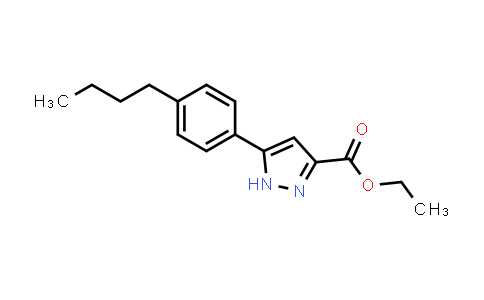 Ethyl 5-(4-butylphenyl)-1H-pyrazole-3-carboxylate
