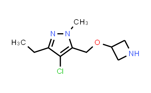 5-((Azetidin-3-yloxy)methyl)-4-chloro-3-ethyl-1-methyl-1h-pyrazole