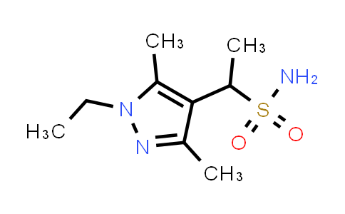 1-(1-Ethyl-3,5-dimethyl-1h-pyrazol-4-yl)ethane-1-sulfonamide