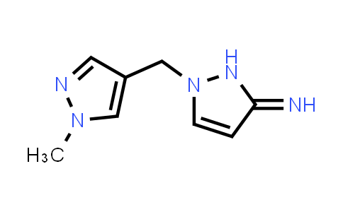 1-((1-Methyl-1h-pyrazol-4-yl)methyl)-1,2-dihydro-3h-pyrazol-3-imine