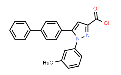 1-(3-Methylphenyl)-5-(4-phenylphenyl)-1h-pyrazole-3-carboxylic acid