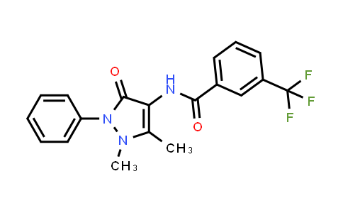 N-(1,5-dimethyl-3-oxo-2-phenyl-2,3-dihydro-1H-pyrazol-4-yl)-3-(trifluoromethyl)benzamide