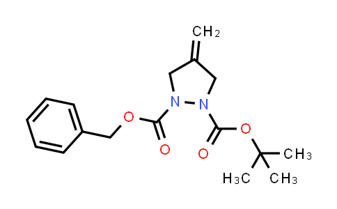 2-(叔丁基) 4-亞甲基吡唑烷-1,2-二羧酸1-芐基酯