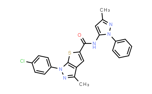 1-(4-Chlorophenyl)-3-methyl-n-(3-methyl-1-phenyl-1h-pyrazol-5-yl)-1h-thieno[2,3-c]pyrazole-5-carboxamide