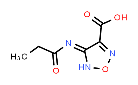 4-(Propionylimino)-4,5-dihydro-1,2,5-oxadiazole-3-carboxylic acid