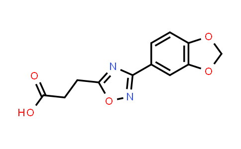 3-(3-(Benzo[d][1,3]dioxol-5-yl)-1,2,4-oxadiazol-5-yl)propanoic acid