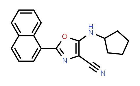 5-(环戊基氨基)-2-(萘-1-基)-1,3-噁唑-4-腈