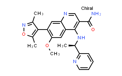 7-(3,5-二甲基异噁唑-4-基)-6-甲氧基-4-(((R)-1-(吡啶-2-基)乙基)氨基)喹啉-3-甲酰胺