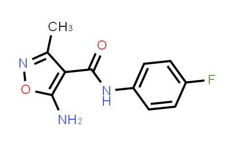 5-Amino-N-(4-fluorophenyl)-3-methylisoxazole-4-carboxamide