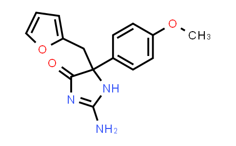 2-氨基-5-[(4-氯苯基)甲基]-5-(4-甲氧基苯基)-4,5-二氢-1H-咪唑-4-酮
