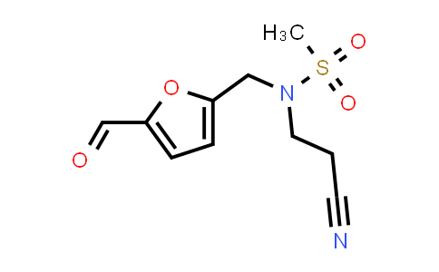 N-(2-cyanoethyl)-N-((5-formylfuran-2-yl)methyl)methanesulfonamide