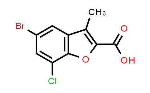 5-溴-7-氯-3-甲基-1-苯并呋喃-2-羧酸