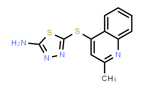 5-((2-Methylquinolin-4-yl)thio)-1,3,4-thiadiazol-2-amine