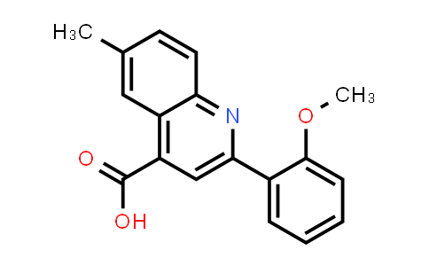 2-(2-甲氧基苯基)-6-甲基喹啉-4-羧酸
