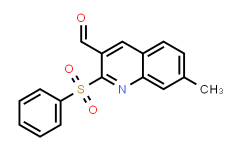 7-甲基-2-(苯磺酰基)喹啉-3-甲醛