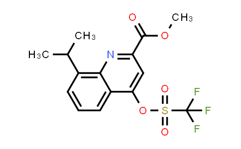8-异丙基-4-(((三氟甲基)磺酰基)氧基)喹啉-2-羧酸甲酯